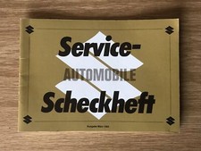 SUZUKI SERVICE SCHECKHEFT
